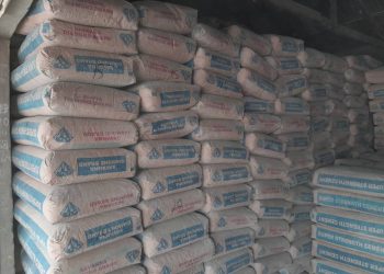 Hon. Yusif Sulemana donates 100 bags of cement to Bole District Hospital.