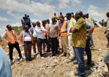 Work begins on collapsed bridge at Doli.