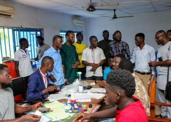 Raphael Kumah Abolasom visits limited voter registration centre in Bole.