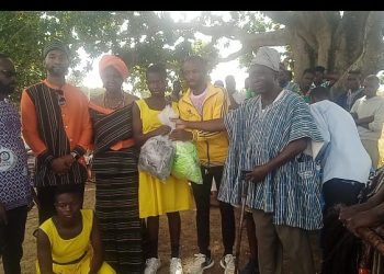 Gbogdaa Wurche donates to Gbogdaa Volleyball Academy; promises to support brilliant but needy girls.