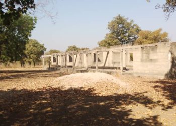Abandoned 3-unit classroom block at Nyanyama Basic School affecting academic performance.