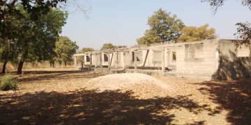 Abandoned 3-unit classroom block at Nyanyama Basic School affecting academic performance.