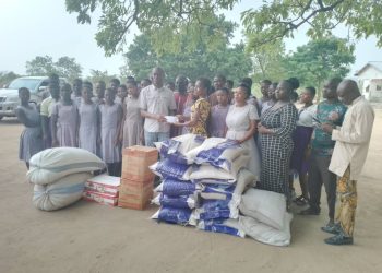 Lordina Foundation donates to Bole Girls Model JHS.