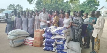 Lordina Foundation donates to Bole Girls Model JHS.