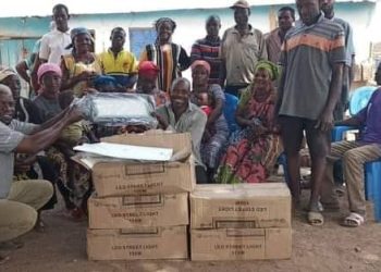 Sawla -Tuna-Kalba MP donates over 400 street lights to improve security.