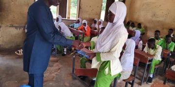 Pentecost Church donates mathematical sets to BECE candidates.
