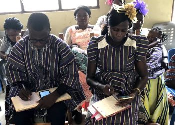 Sawla Area COP bid farewell to Pastor Benjamin Aliniah, Mrs Bernice.