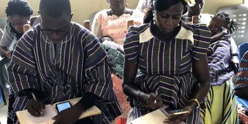 Sawla Area COP bid farewell to Pastor Benjamin Aliniah, Mrs Bernice.