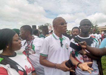 Hundreds in Sawla -Tuna-Kalba participate in NDC’s 24-Hour Health Walk.