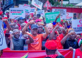 Hundreds turned out for Enough is Enough demonstration in Savannah Region.