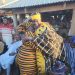 Professor Kalomonia mobbed by chiefs, queen mothers and youth of Daboya at Wasipewura Damba festival.