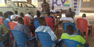 Sawla -Tuna-Kalba District NCCE engages political youth activists on peace and tolerance ahead of December elections.