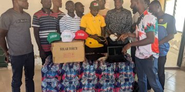 Hon. Yahaya Issahaku (Kalusha) donates to NDC Savannah Region.