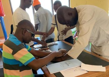 Bole: EC Trains Visually Impaired Persons On Tactile Voting Method.