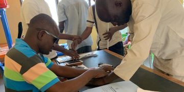 Bole: EC Trains Visually Impaired Persons On Tactile Voting Method.