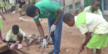 Pentecost Church in Mandari embarks on a clean -up exercise.