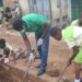 Pentecost Church in Mandari embarks on a clean -up exercise.