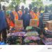 NADMO donates food items to affected communities involved in Gbinyiri conflict.