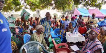 Hon.Ernest Botah and Godfred Acheampong embarked on a free health screening for residents of Naharziiri.