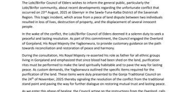 Lobi- Birifor Council of Elders grateful to Yagbonwura for accepting items for purification of land.