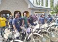 Deputy Minister of Lands and Natural Resources Donates 11 Motorbikes to Blue Water Guards.