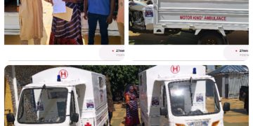 Bole -Bamboi MP receives locally made tricycle ambulance
