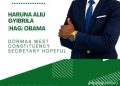 Haruna Aliu Gyibrila (Obama) ,Declares Bid for Dormaa West Constituency Secretary Position.