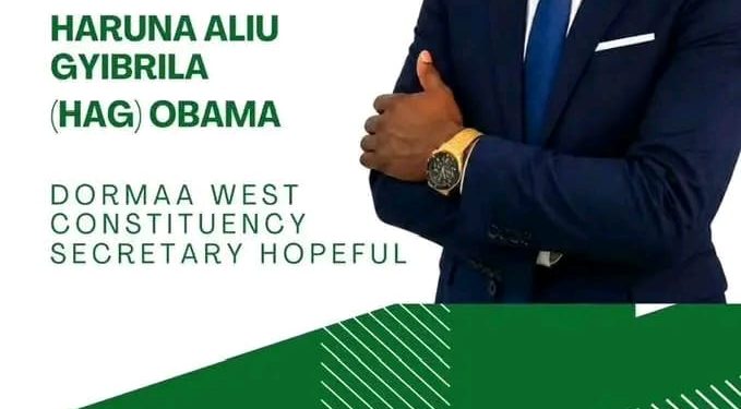 Haruna Aliu Gyibrila (Obama) ,Declares Bid for Dormaa West Constituency Secretary Position.