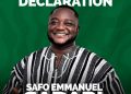 Safo Emmanuel Sadari Officially Declares Bid for Savannah NDC Regional Secretary… Pledges To Provide Competent Leadership